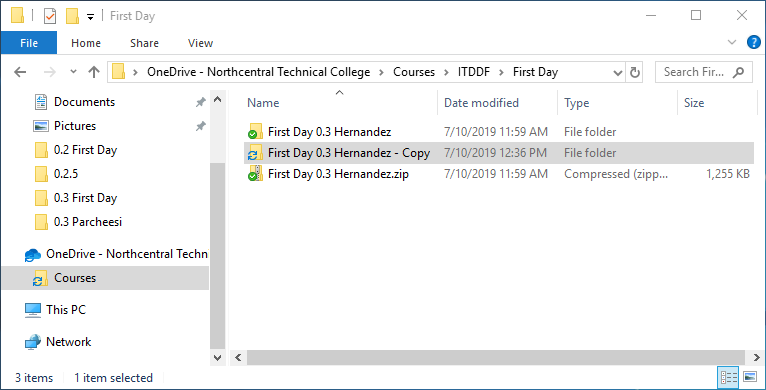 0.4 First Day 1 Snip CopyFolder